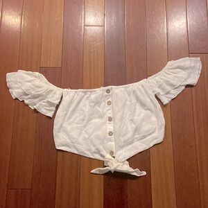 Off the shoulder summer shirt